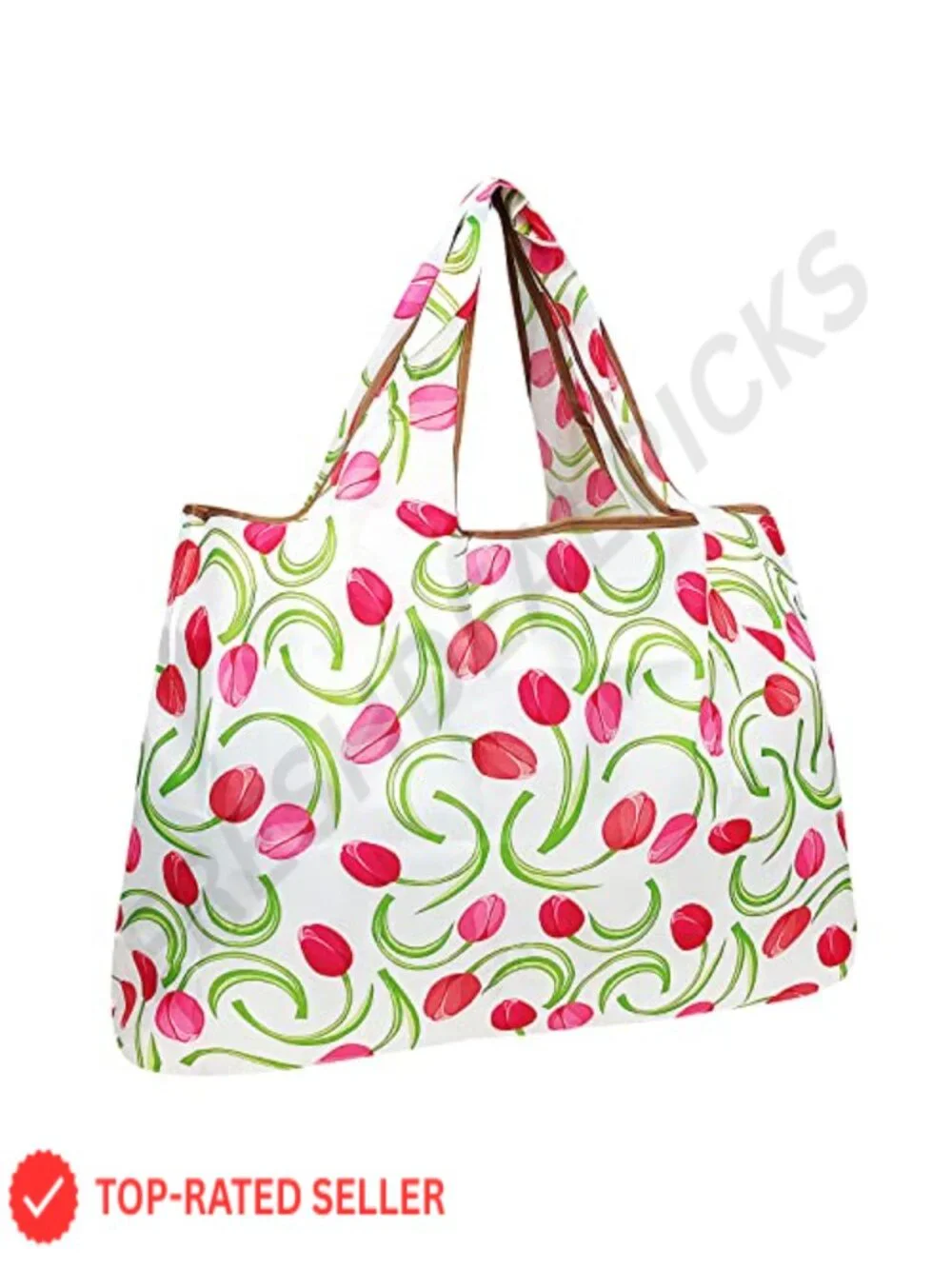 Large Foldable Tote Nylon Reusable Grocery Bag